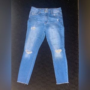 Straight Slim Medium Blue Jeans | D. Jeans | Size 6